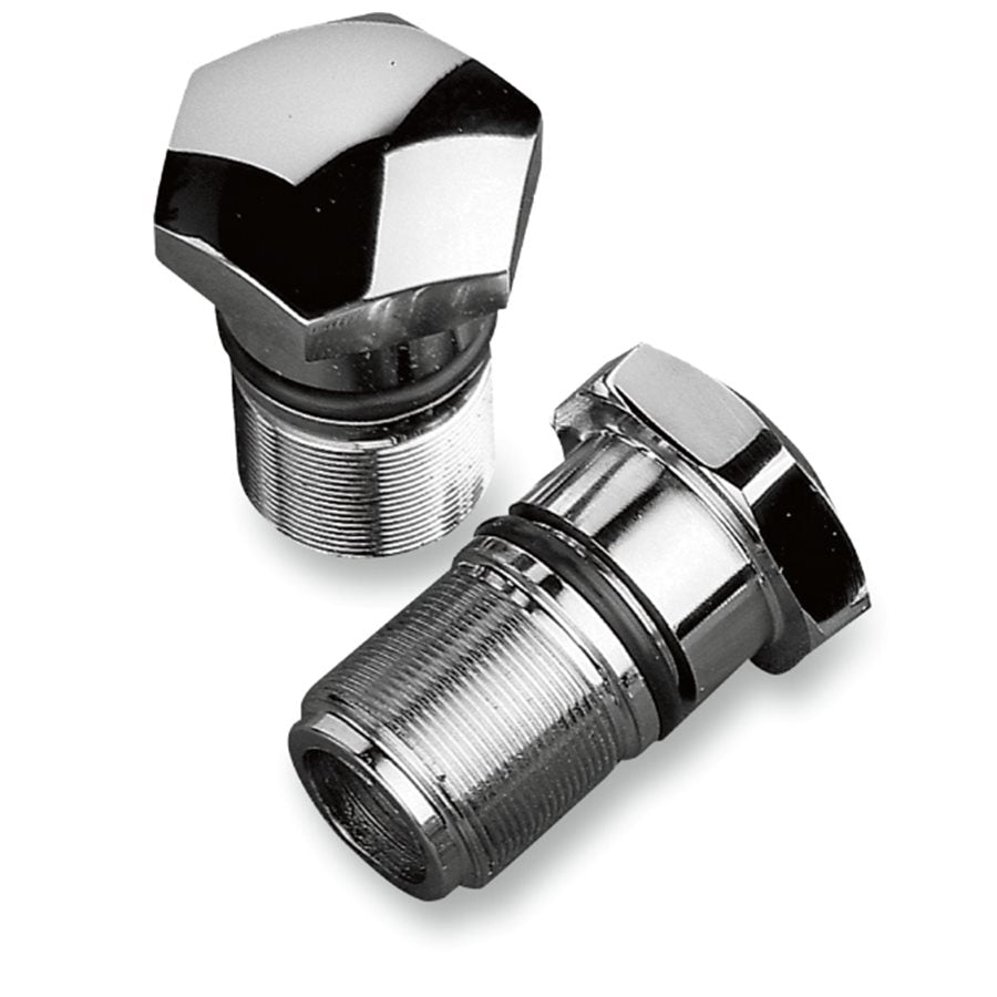 Chrome Fork Neck Conversion Cups Kit | Convert 7/8" To 1" For Harley Ironhead Sportster 1952-1981
