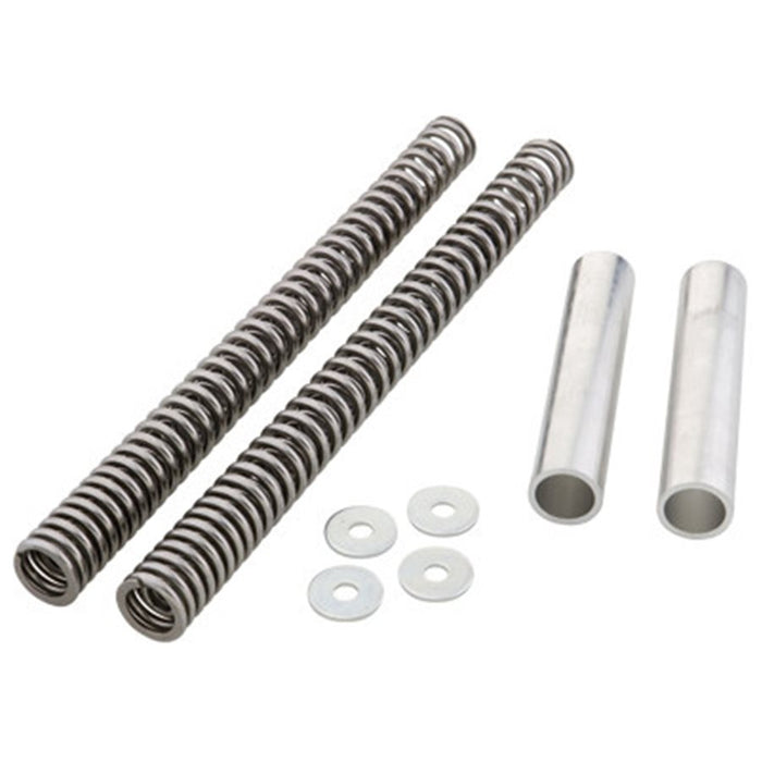 A set of Patriot Suspension - 41mm Genesis Series Fork Spring Kit springs for a Harley motorcycle.