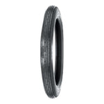 A vintage look Avon Speedmaster MarkII 3.00S X 21" Tire Blackwall on a white background.