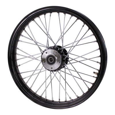 Black Front 40 Spoke Wheel 19 "x 2.15" (fits Harley FXD 2000-03,Sportster 2000-07) Billet Hub