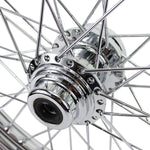 The Moto Iron® 21” × 2.15” front wheel fits 1984-1999 Harley-Davidson Big Twin models and Moto Iron Springers.