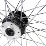 The Moto Iron® 21” × 2.15” front wheel fits 1984-1999 Harley-Davidson Big Twin models and Moto Iron Springers.