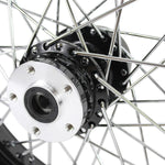 Moto Iron® 16” × 3” rear wheel for 1979-1999 Harley-Davidson Big Twin and Sportster—choose chrome or black rim. See compatible Moto Iron® motorcycle wheels listed at right.