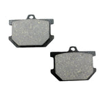 Two Yamaha XS650 Brake Pads by Moto Iron® on a white background.