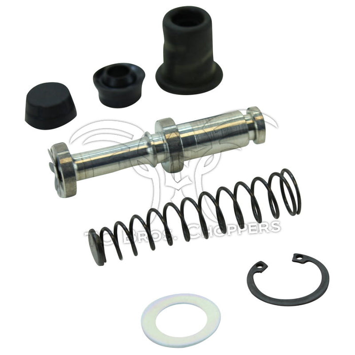 A handy K&L Front Master Cylinder Rebuild Kit for Yamaha XS650, SR500, XS500, XS400, XS360 models, including a front master cylinder spring.