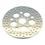 A Moto Iron® 11.5" Front Brake Rotor Harley Softail, Dyna, & Sportster 84-13 Polished (fits Moto Iron Springer) with a polished finish on a white background.
