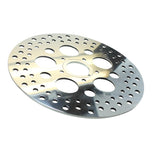 A Moto Iron® 11.5" Front Brake Rotor Harley Softail, Dyna, & Sportster 84-13 Polished (fits Moto Iron Springer) with a polished finish on a white background.