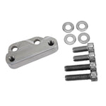 TC Bros. Axial Brembo Front RH Bracket 2008-2017 Harley 12.6in Rotor with four bolts and four washers on a white background, perfectly designed for seamless integration with Brembo calipers.