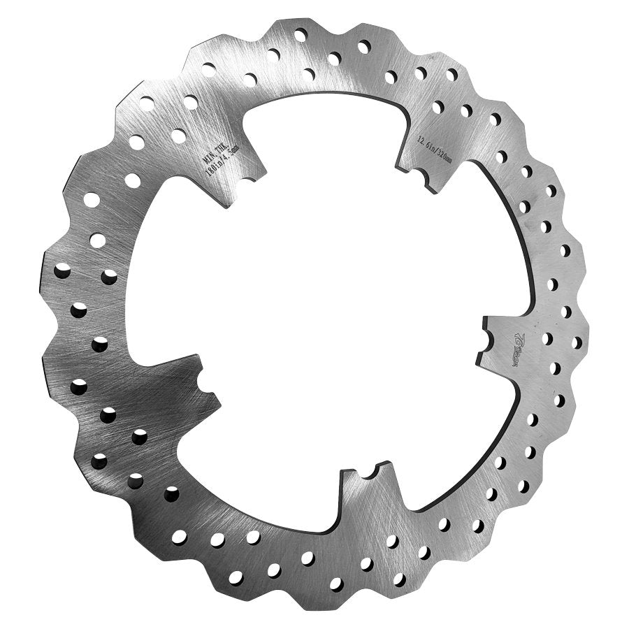 A TC Bros. 12.6in (Oversized) Profile™ Front Floating Brake rotor on a white background.