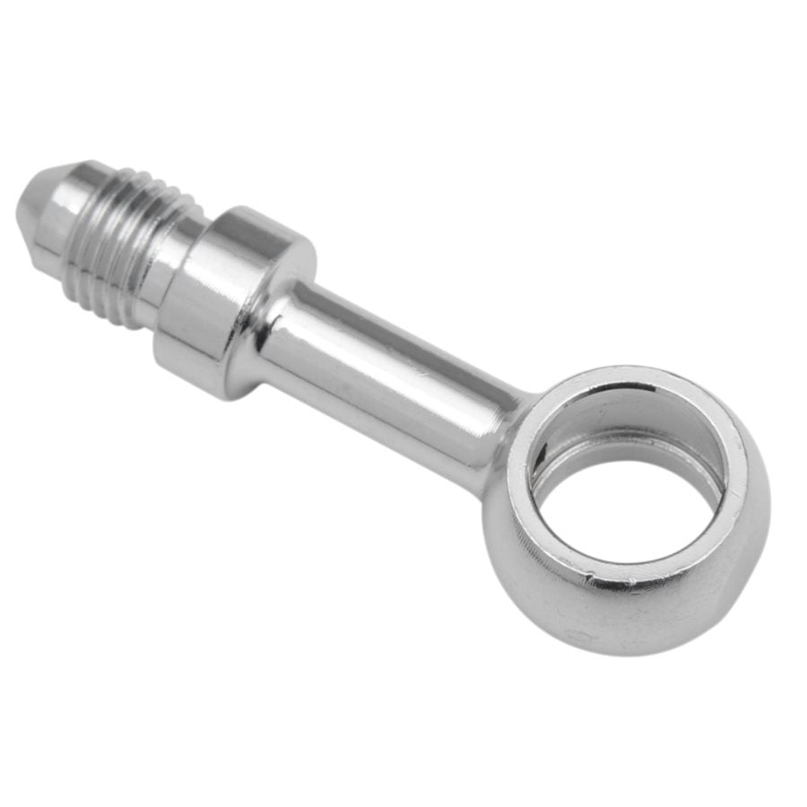A Goodridge chrome threaded nut on a white background, perfect for 7/16" (12mm) Straight Banjo Brake Line Fittings and banjo bolts.