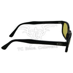 Lightweight design KD's Sunglasses-Yellow with yellow lenses.