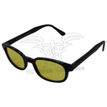Lightweight design KD's Sunglasses-Yellow with yellow lenses.