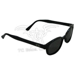 Pair of KD's Sunglasses-Smoke with smoke tinted lenses on a white background.