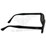 Pair of KD's Sunglasses-Smoke with smoke tinted lenses on a white background.