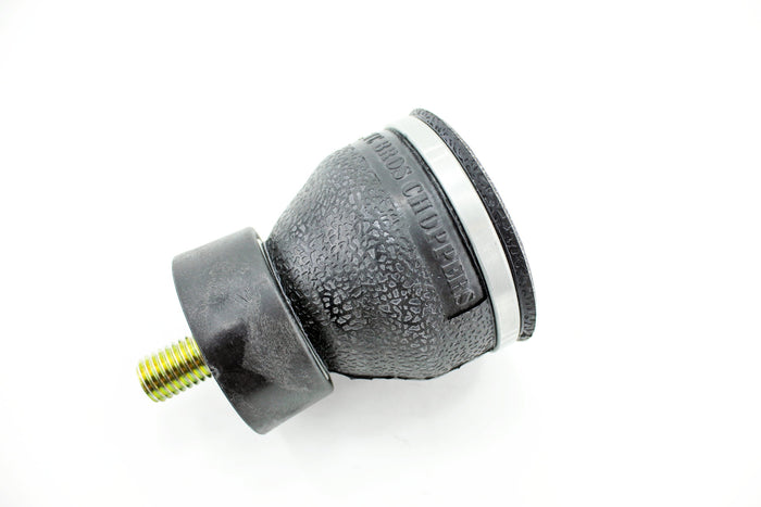 A black TC Bros. Choppers Air Spring ball with adjustability on a white background.