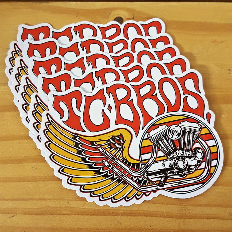 TC Bros. Wing Stickers - 5 Pack