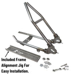 A TC Bros. Sportster Hardtail Kit For 2004-2013 (Weld On) fits Stock 130-150 Tire with a rubber mount and hardware.