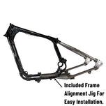 Included TC Bros. Sportster Hardtail Kit For 2004-2013 (Weld On) and stock width wheel and tire by TC Bros. for installation.