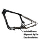 Included TC Bros. Sportster Hardtail Kit For 2004-2013 (Weld On) and stock width wheel and tire by TC Bros. for installation.