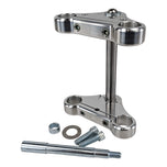 A set of TC Bros. Extra Narrow Triple Tree Set for 1988-2003 Harley Davidson 39mm Narrowglide, including narrow triple trees for a chopper front end.
