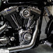 The TC Bros. Chrome Louvered Air Cleaner Kit for Harley-Davidson CV and EFI includes a chrome louvered cover, red filter element, black mounting plate, screws, and wing nut.