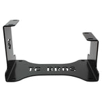 TC Bros. Harley Big Twin Engine Stand (1936-1999, except Twin Cam) features a black metal bracket with "TC BROS" cutout and logo, providing sturdy support for mechanical assemblies. Brand: TC Bros.
