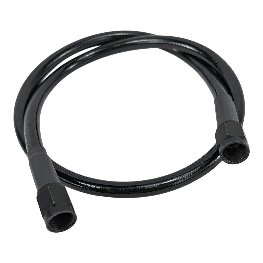 Universal Stainless Steel Braided Motorcycle Brake Line - Black - 42