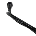 Two Goodridge Universal AN-Type Brake Lines—one silver, one black—with stainless steel braided hoses and threaded connectors are coiled together on a white background, suitable for hydraulic and brake fluid applications.