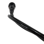 Two Goodridge Universal AN-Type Brake Lines—one silver, one black—with stainless steel braided hoses and threaded connectors are coiled together on a white background, suitable for hydraulic and brake fluid applications.