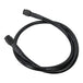 Two Goodridge Universal AN-Type Brake Lines—one silver, one black—with stainless steel braided hoses and threaded connectors are coiled together on a white background, suitable for hydraulic and brake fluid applications.