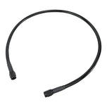 Two Goodridge Universal AN-Type Brake Lines—one silver, one black—with stainless steel braided hoses and threaded connectors are coiled together on a white background, suitable for hydraulic and brake fluid applications.
