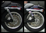 Harley Davidson Dyna FXD with Burly Slammer 10.5" Shocks for Harley Davidson Dyna FXD 1991-2015 - Black and Burly Slammer Kits.