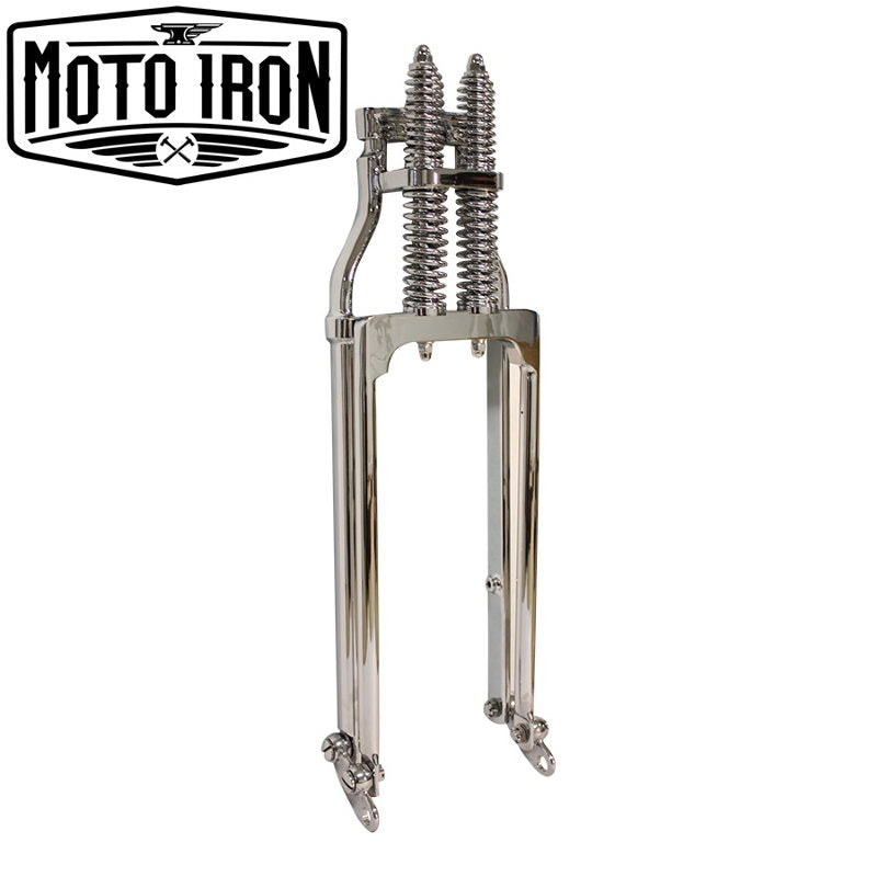 Moto Iron is a high-quality aftermarket company that specializes in Harley Davidson parts, including the popular Moto Iron® Springer Front End -4" Under Chrome fits Harley Davidson.