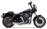 A black Two Brothers motorcycle parked on a white background.