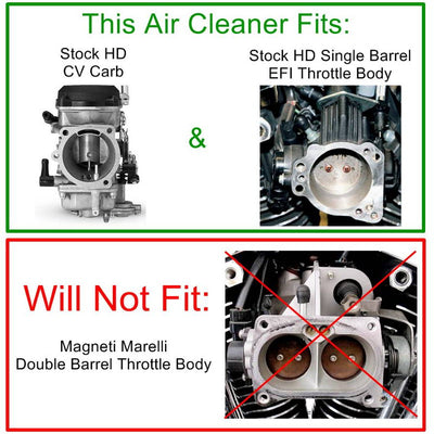 TC Bros. Finned Raw Air Cleaner HD CV Carbs & EFI