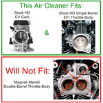 This vintage style TC Bros. air cleaner fits stock Harley Davidson and Harley Davidson carburetor.