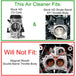 This TC Bros. Ripple Polished Air Cleaner HD CV Carbs & EFI fits stock HD motorcycle carburetor.