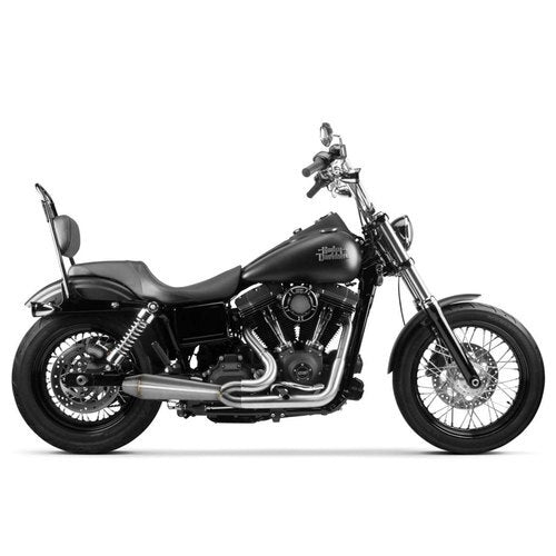A black Two Brothers motorcycle with a racing experience on a white background.