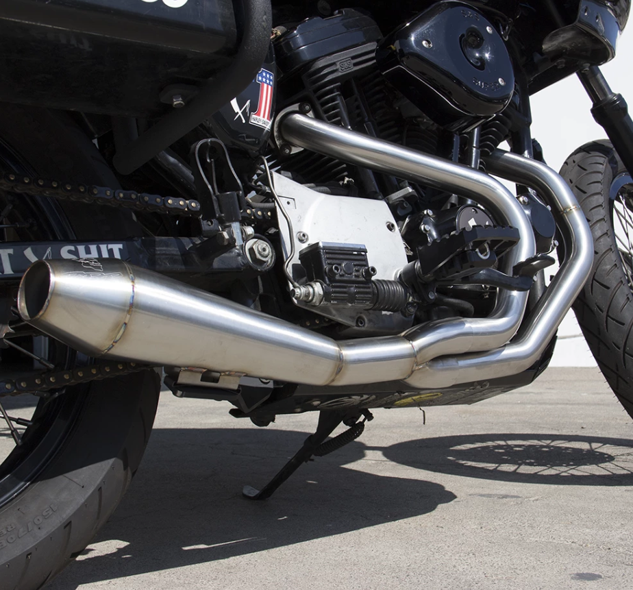 Two Brothers 2 into 1 Stainless Exhaust System For Harley