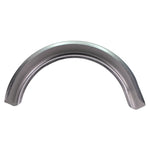 Two TC Bros. Flat Bobber/Chopper Fenders by TC Bros. are shown side by side with "FLAT FENDER • CHOOSE YOUR WIDTH" above them on a white background, perfect for use as motorcycle rear or flat bobber fenders.