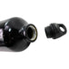 A black TC Bros. Reserve Fuel Bottle with a lid and a cap, perfect for use as an durable fuel reserve bottle.