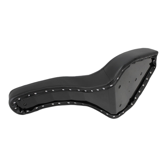 TC Bros. Hardtail Rigid Cobra Seat Black Diamond with chopper seats and diamond stitch style.