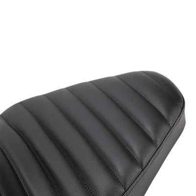 TC Bros. King & Queen Hardtail Seat Black Pleated