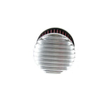An TC Bros. Finned Polished Air Cleaner HD CV Carbs & EFI on a white background.