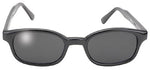 Pair of KD's Sunglasses-Smoke with smoke tinted lenses on a white background.