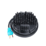 A black and blue Moto Iron® LED light, on a white background.