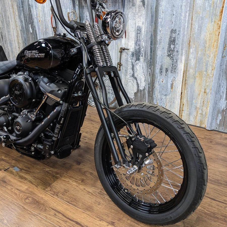 Springer Front End Kit Harley Davidson 2018-2021 M8 Softail Standard &  Street Bob Stock Length Black
