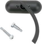 An Arlen Ness Mini Oval Mirror -Black Right door handle with a screw and bolt, perfect for custom applications.