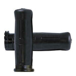 A black Avon Grips handle on a white background.