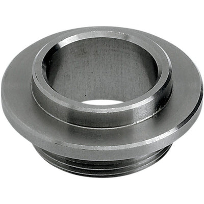 A 22mm Weld-In Steel Petcock Bung (for 13/16" nut petcocks) by Biker's Choice, on a white background, threaded nut.